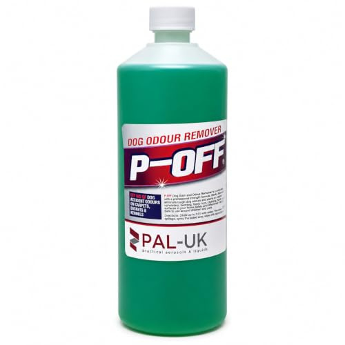 1000ml Bottle P-OFF Dog Urine Neutraliser - Fresh Grass | Enzymatic Pet Odour Eliminator for Dog Urine | Safe for Pets and Children