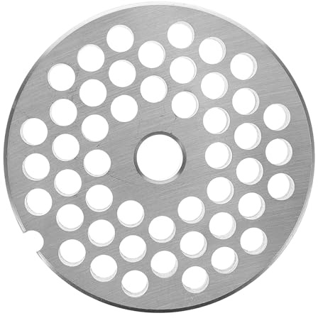 HOMSFOU Disque de Hachoir à Viande Manuel en Acier Inoxydable 12 Grilles 6 MM, Accessoire pour Broyage Viande et Légumes Cuisine Maison
