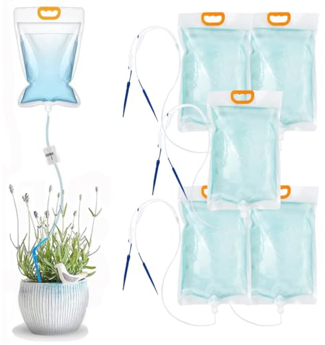 YIPFEN sistema de riego automático, kit riego por goteo para macetas, 3,5L, riego interior y de balcón, ideal para vacaciones