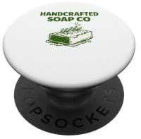 Handcrafted Soap Seifenmacher im Herzen PopSockets Klebender PopGrip