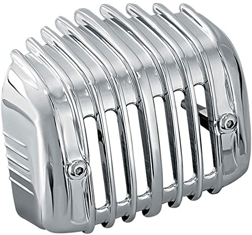 Kuryakyn 7839 Motorcycle Accent Accessory: Regulator Cover for 2001-17 Harley-Davidson Softail Motorcycles, Chrome