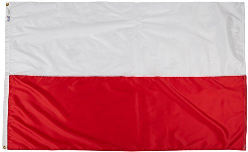 Annin Flagmakers Polen Hofflagge USA, hergestellt nach offiziellen Designspezifikationen der Vereinten Nationen, 1,2 x 1,8 m (Modell 196828)