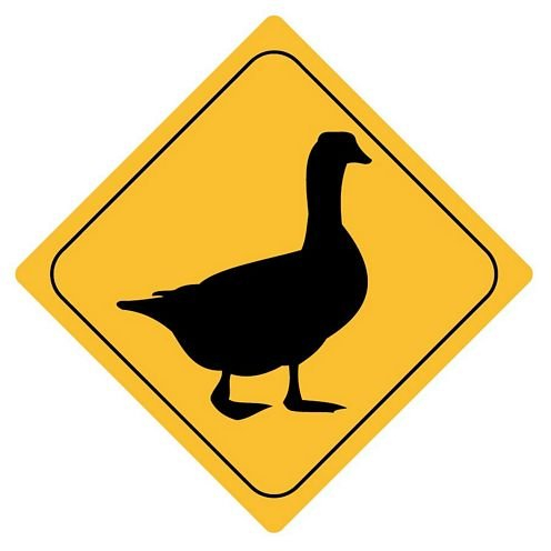 FahnenMax Autoaufkleber Sticker Achtung Gans Aufkleber