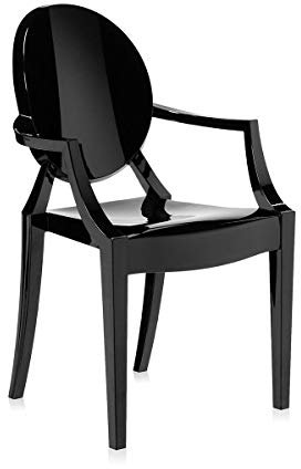 Kartell Sedia in policarbonato Louis Ghost Nero