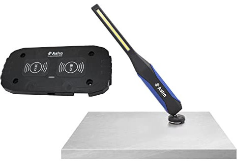 Astro Tools 90SLC 900 Lumen LED Slim Light w/Top Flashlight & Quick Charge Pad