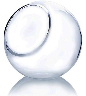 WGV 20,3 cm Pflanzen-Terrarium, schräg geschnittene Blasenschüssel, Reinigungstuch-Set