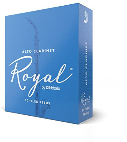 D’Addario Woodwinds - Royal Alto Clarinet Reeds - Reeds for Alto Clarinet - Strong Spine - Filed Cut - Strength 2.5