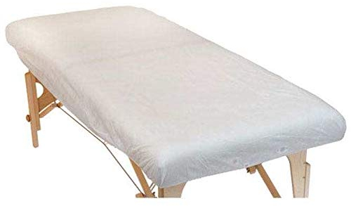 Lot de 10 Drap Housse Jetable pour Table de Massage Taille L (185 x 76 x 15 cm), pratique besoins, hygiène Drap, hygiène Housse en intissé,