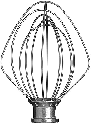 KitchenAid Fouet à 6 fils pour batteurs sur socle à tête inclinable de 3,5 litres, métallique