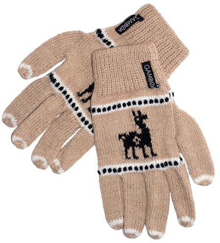Gamboa Handschuhe Alpaka Wolle Damen Handgefertigt Winterhandschuhe Wollhandschuhe Strickfäustlinge Peruanische Designs