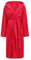 Di Vadini Unisex Herren Damen Bademantel Florenz mit Kapuze I Morgenmantel flauschig I Nachtwäsche aus edler Mikrofaser Farbe: red Gr. 5XL