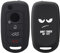 kwmobile Custodia Coprichiave Compatibile con Fiat con 4 tasti pieghevole Cover - Copritelecomando Chiave Auto - Copri Chiavi Macchina Don't touch my Key