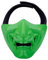 AOUTACC Airsoft Halbgesichtsmasken, Böser Dämon, Monster, Kabuki, Samurai, Hannya, Oni, Halbgesichtsschutzmasken für Maskenball, Party, Halloween, Cs War Game (Luminous)