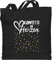 Baumwolltasche - & Fasching - Taschen - Konfetti im Herzen Karneval I - Unisize - Schwarz - beutel für wurfmaterial kamellebeutel faschings herz stofftasche tasche wurfbeutel karnevals confetti