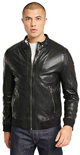 Mauritius GBGrahan IDRV Männer Lederjacke schwarz Basics, Biker
