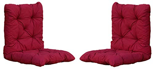 Chicreat Set mit 2 Sitzkissen 98 x 50 x 8 cm, Rot