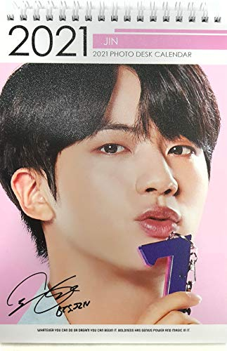 BTS Foto-Tischkalender 2021-2022 mit Aufkleber-Set (JIN)