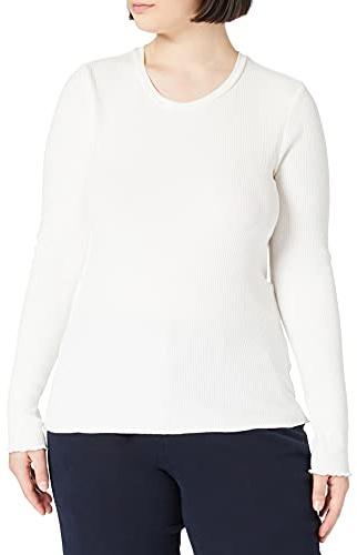 Selected Femme Womens SLFANNA LS Crew Neck Tee S NOOS Longsleeve, Snow White, XL