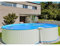 Planet Pool Stahlwandpool achtform 540x350x120 cm, Stahl 0,4 mm weiß, Folie 0,4 mm blau, Einhängebiese