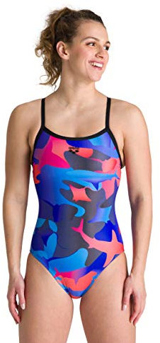 ARENA MaxLife Damen Print Light Drop Back Einteiler Athletic Training Badeanzug
