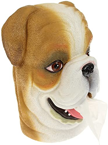 Rotary Hero Bulldogge Taschentuchbox Taschentuchspender Kosmetiktücher Box - Badezimmer Deko - 21x16x27.5 cm