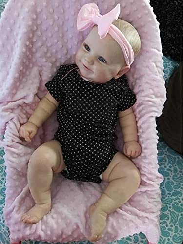 N/A 20/24 Reborn Babypuppe Kleinkind Echt Soft Touch Maddie Mit Handzeichnung Haar Hohe Qualität Handgemachte Puppe Zwei Größen Optionen,24“