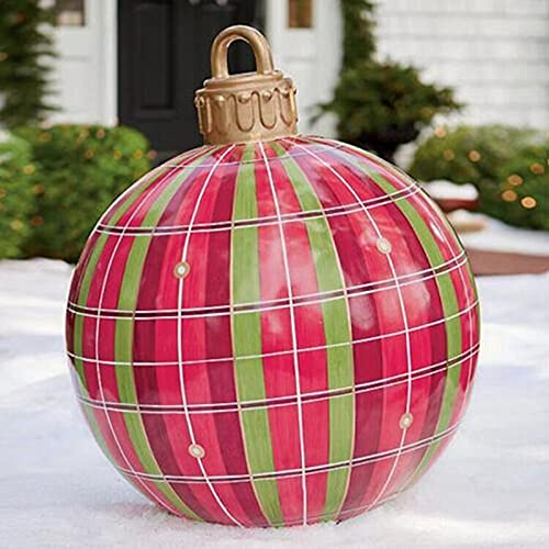 Koly-Hundebett Kolylong 60cm Weihnachtsdekorationen Weihnachten Aufblasbar Ball, Weihnachtskugel aus PVC, Aufblasbarer Ball, Christbaumkugel Weihnachtskugel Personalisiert BaumschmuckWeihnachtskugeln