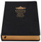 BenOpinion Liniertes Notizbuch, schwarzer Kunstledereinband, 100 g/m² Premium dicke Papiere mit goldenem Rand, 416 Seiten A5 Traumtagebücher zum Schreiben