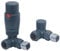 Designer Corner TRV Thermostatic Towel Rail Radiator Valves 15mm Anthracite | Energy Saving |