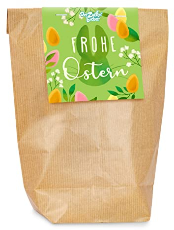 Frohe Ostern Wundertüte – bunte Überraschungs-Tüte mit Süßigkeiten, tolle Geschenk-Idee zu Ostern für Kinder, Familie und Freunde