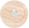 Wood Light Display Base Long Life LED Rotating Display Base Round Battery Operated for Spherical Objects