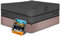 AXPQHL Whirlpool Abdeckung, wasserdicht strapazierfähig, 600D Oxford-Stoff, quadratische SPA Hot Tub Protector, UV-Schutz und winddichter Garten Whirlpool Abdeckun, Schwarz (200 * 200 * 85cm)