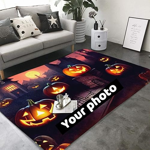 GZYZXP Custom Rugs, Personalized Your Own Area Rug, Personalized Flannel Rugs, Non-Slip Washable, for Home Garden Office Decorative, with Logo Image Text Customized Mats