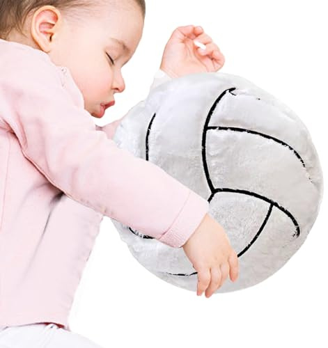 Kugelkissen | rundes Kissen mit Soft Ball – dekoratives Ohr für Schlafzimmer, Sofa, Bett, Boden, rundes Kissen, Kissen für Schlafzimmer