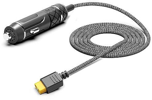 TAIFU DC 12V/24V XT60 Car Charger DC Adapter for Ecoflow Delta/River/River 2 Series, Bluetti EB55, Anker 757/767 Portable Power Station 1.5M 16AWG Cigarette Lighter to XT60 Plug Power Supply Cord