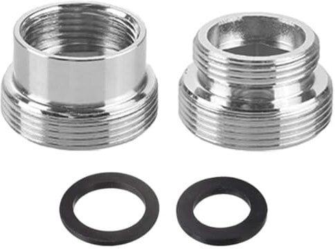 Adaptador Roscado Grifo,2 piezas Adaptador para Grifo Conector de Grifo de Cocina de Metal Adaptador Grifo Lavabo 16 mm a 22 mm / 22 mm a 16 mm para Grifo de Fregadero Purificador de Agua