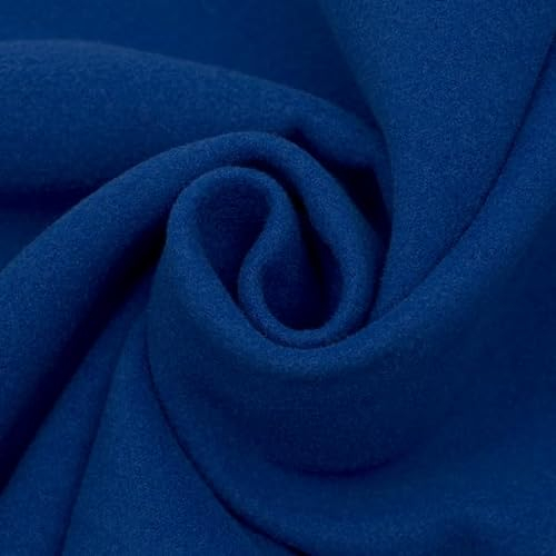 Stoff Kontor STOFFKONTOR Mantelstoff universal - Meterware, Farbe Royal-Blau - Öko-Tex Standard 100 - zum Nähen von Bekleidung und Homeaccessoires