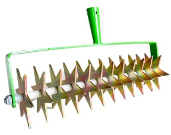 pokm toolsmarket - Kultivator Garten mit 12 Sternen, Gartenfräse 41 cm XXL, Gartenkralle, Sternfräse 1-Reihe, Rollkultivator, Gartengerät EU-Produktion