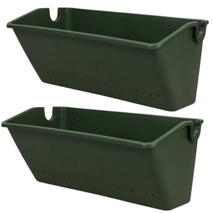 BESPORTBLE 2piezas Maceta Vertical Colgante De Pared para Jardín Y Balcón Jardineras De Exterior Estables con Diseño De Drenaje Ventilado para Espacios Reducidos Y Decoración De Pared