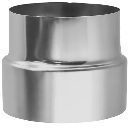 Reductor de conducto de chimenea de acero inoxidable adaptador de tubo conector (Ø110 mm/Ø100 mm)