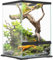 PawHut Terrarium für Reptilien, Glas, 40 l, Vivarium für Eidechsen, Frösche, Schlangen, Schildkröten, Schildkröten, mit Belüftung, 30 x 30 x 45 cm