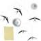 Fliegende Vögel Wanddekoration, Mobiles für Erwachsene | 5 Stück Windspiel für den Innenbereich, fliegende Schwalben | Handgefertigte Vogel-Wandkunst, Heimdekoration für Kinder, Kinderzimmer, Gesc