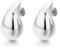LILIE&WHITE Chunky Sliver Teardrop Ohrringe für Frauen Lightweight Waterdrop Dupes Dangle Earrings Large Trendy Drop Earrings Gift for Women