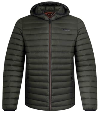 Weird Fish Flete Lightweight Showerproof Padded Hooded Jacket Anthracite Size S