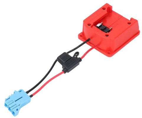 VBESTLIFE Adattatore Batteria 18V per 48-11-1828 M18, Adattatore per Ruote Motrici con Connettore Cablaggio Compatibile con Peg Perego, per Giocattoli Equitazione per Bambini
