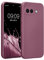 kwmobile Handyhülle kompatibel mit Google Pixel 9a Hülle - weiche Silikon Case metallisch schimmernd in Metallic Lavendel