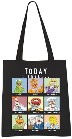 JNIAP Movie Inspired Tote Bag Mup-pet Show Merchandise Fans Gift Movie Shoulder Bag (I Feel)