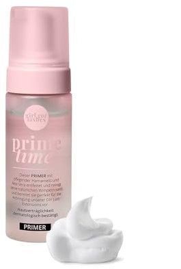 GirlGotLashes Prime Time Primer - Mit pflegender Hamamelis & Aloe Vera - Öl- & sulfatfrei - Vorbereitung für Wimpernextensions - Vegan - Made in Germany