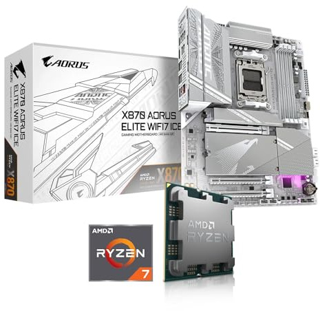 Aufrüst-Kit Bundle Ryzen 7 9700X Prozessor, GIGABYTE X870 AORUS Elite WIFI7 Ice Mainboard, be Quiet! Pure Rock Slim 2 (zusammengebaut inkl. Bios Update + Funktionskontrolle)