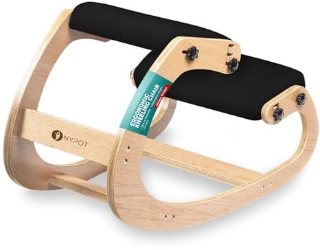 NYPOT Ergonomischer Kniestuhl mit verstellbaren Sitzen – Kniestuhl zur Haltungskorrektur & Knieschaukelhocker für Schreibtisch – Linderung von Rückenschmerzen und Unterstützung für Zuhause und Büro